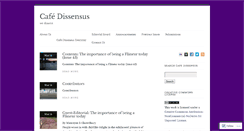 Desktop Screenshot of cafedissensus.com